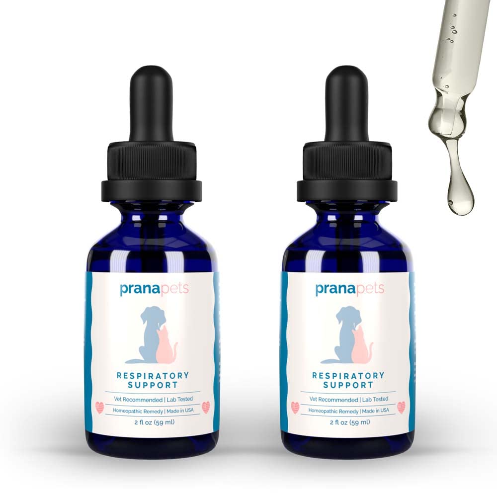 PranaPets Respiratory Support Supplement for Dogs & Cats | Doğal olarak Evcil hayvanlarda Optimal Respiratory Fonksiyonları | Mevsimlik Tüm Enerjilerin Belirtileri ile Güvenli Yardımlar