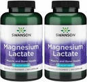 Swanson Magnezyum Lactate - Mineral Ekleme Kas ve Bone Health Support - Lactose-Free Lactate Mineral Formu - (120 Capsules, 84 mg Her) 2 Pack