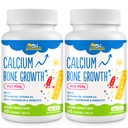 Vitamin D3 & K2, çinko, Magnezyum & Prebiyotiklerle 500 MGuba Supplement. Çocuklar için çocuk Vitaminleri Bone Strength, High Abxia, Orange Chewables, Gluten Free, 120 Tabs