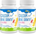 Vitamin D3 & K2, çinko, Magnezyum & Prebiyotiklerle 500 MGuba Supplement. Çocuklar için çocuk Vitaminleri Bone Strength, High Abxia, Orange Chewables, Gluten Free, 120 Tabs