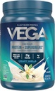 Vega Protein and Greens Protein Powder Creamy Vanilla (11 Σερβιρίσματα) 25g Φυτική πρωτεΐνη Plus Veggies, Vegan, Μη-ΓΤΟ, Πρωτεΐνη Pea για γυναίκες και άνδρες, 1.2lbs