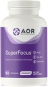 AOR, SuperFocus, Supports Concentration, Energy, mental Alertness, Calm ve Relax, Diyet Supplement, 60 Hizmet (60 Capsules)