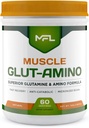 MFL Kas Glut-Amino | Glutamine Kompleksi | Amino Kompleks | 0 Şeker | Stevia ile Tatlılandı | All- Natural | 60 Hizmet (Doğal)