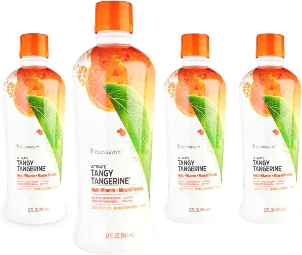 Youngevity Majestic Earth - Ultimate Tangy Tangerine, 32 FL Oz - Erkekler için ücretsiz sıvı Multivitaminler, Kadınlar ve Günlük Immune Çocuklar için Destek - Sağlık için Tam Beslenme İçgörü