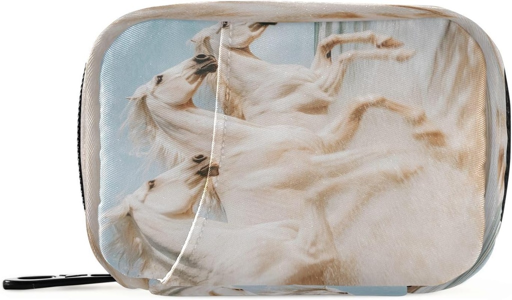 Atlar Seyahat Pill Organizeci Bag, Haftalık Günlük Pill Vaka Bag Portreatif Pill Box For Vitamin Supplement Medicine