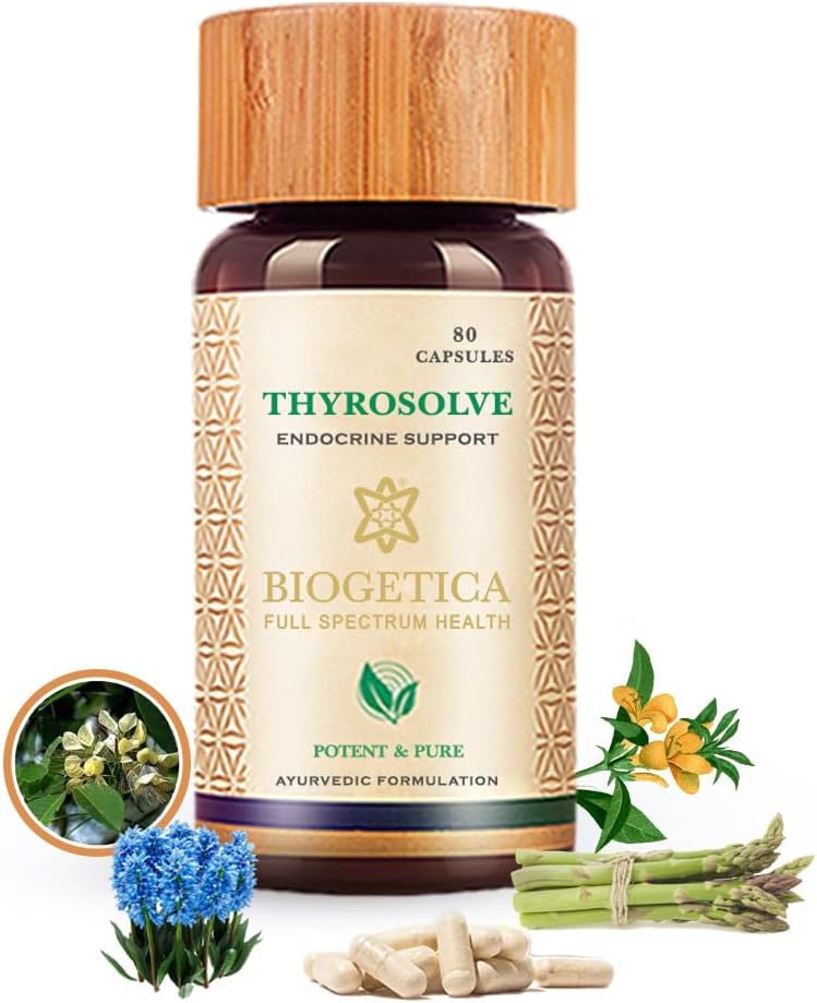 Tiroid Desteği Tamam - Doğal Tiroid Desteği - Vejetaryen & Non-GMO - 100% Vegan Ayurveda Supplement - 80 Capsules