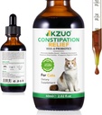 Cat Constipation Relief - Natural Laxative Drops with Riley Fiber & Probiyotiks, Vet-Former for Fast Bowel Support, Hairball Relief, Easy Liquid Dosing, Chicken Flavor