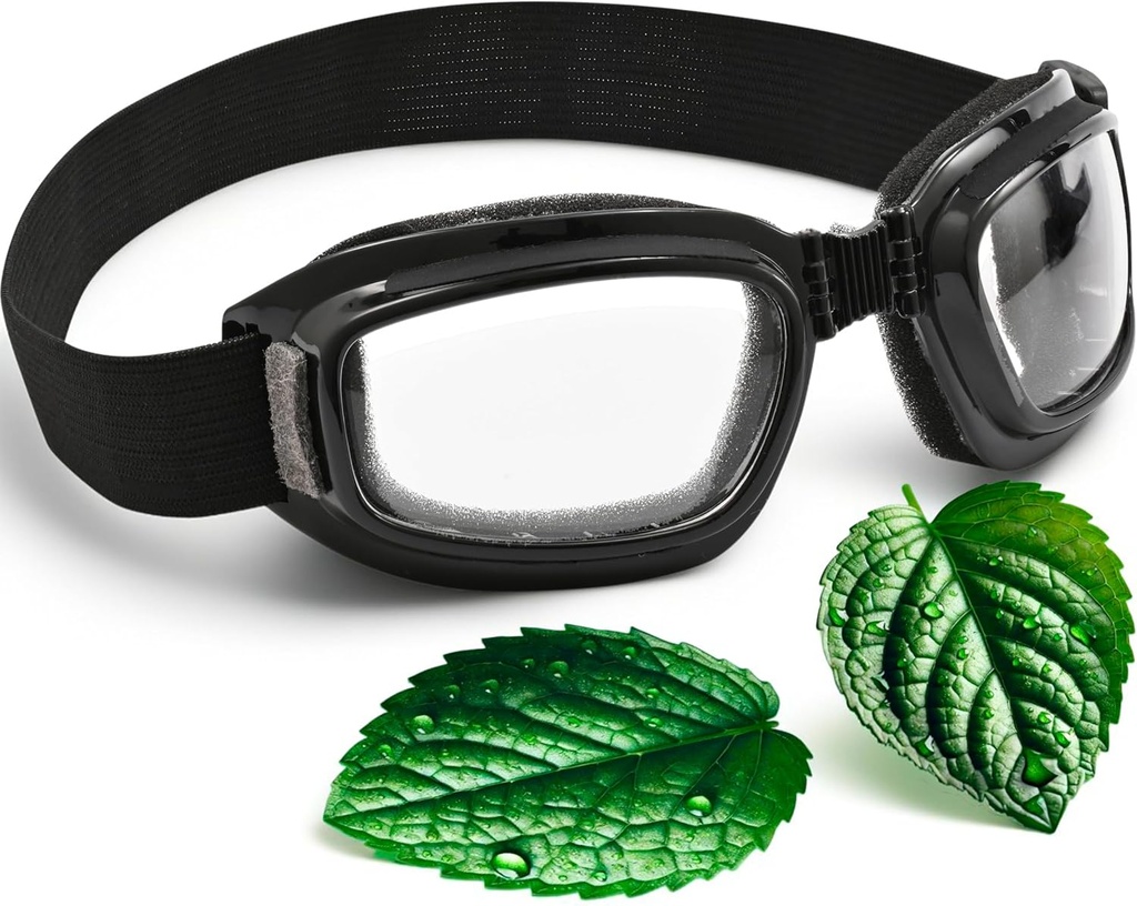 3D Dry Eye Relief Glasses with Moisture Pads and Comfortable Soft Cushion – Hydrating Silicone Dry Eye Masks with Hydrating Chamber Design, Universal Fit for Day and Night Use (Transparent)