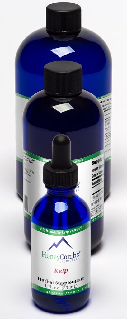 Μέλι Κομπς 8oz. Kelp –Supports The Brain, Digestion, Glands, Hair, Heart and More– Υγρό εκχύλισμα χωρίς αλκοόλ