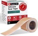 Life Silikon Scar Sheets 1.6" x 118" Roll-3M - The Medical Grade Scar Bant for Keloid Bump Removal - Reusable Silikon Bantlı Görüntüler, Cerrahi Yaralar için Patchs, C Bölüm