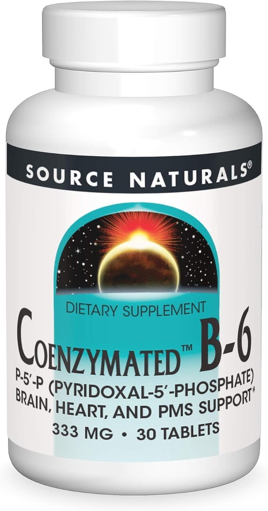 Source Naturals Coenzymated B-6, Sağlıklı Nervous System*, 333 mg - 30 Tabletler