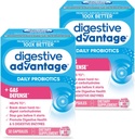 Digestive Avantajı Enzymes + Daily Probiyotik Gaz & Break Down Food Parçacıkları 32 Kont Capsules (2 Pack)