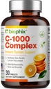 Βιταμίνη C- 1000 mg 30 Tabletισκία Σύμπλεγμα - Vegan με Εσπεριδοειδή ασβεστίου Bioflavonoids Acerola Rutin - Υποστηρίζει την Ανοσολογική Υγεία