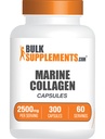 BulkSupplements.com Marine Collagen Capsules - Fish Collagen Supplement, Collagen for Women & Men - Hydrolyzed Collagen, Gluten Free, 5 Capsules in 1)