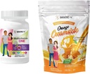 BariatricPal 30-Day Bariatric Vitamin Bundle (Πολυβιταμίνη 1 ανά ημέρα! Μασώμενα με 45mg σίδηρο - μικτό μούρο και κιτρικό ασβέστιο μαλακά μάσημα 500mg με προβιοτικά - κρέμα πορτοκάλι)