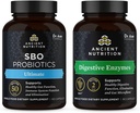 Eski Beslenme SBO Probiyotiks Capsules, Ultimate, 60 Kont + Digestive Enzymes Capsules, 90 Count