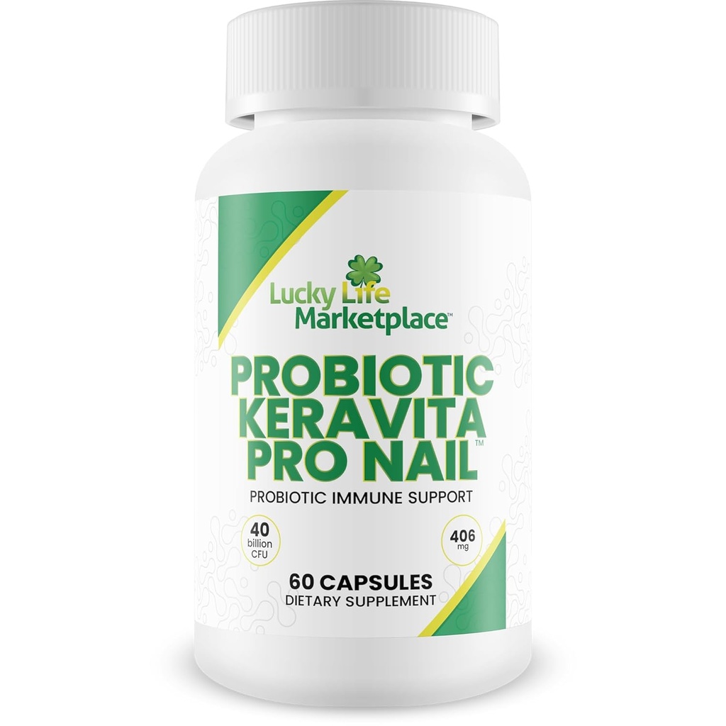 Probiyotik Keravita Pro Nail - Probiyotik Immune Support to help support the Body to Natural protect Against Fungus - Clear Nails - Support Health Gut Microbiome to Aid Immune Response