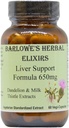 Barlowe's Herbal Elixirs Liver Support Formula | Dandelion Root & Milk Butle Extract | 650 mg Per Capsule | 60 Vegan Capsules | Stearate-Free, Glass Şişed