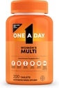 One A Day Multivitamin for Women-Daily Vitamins for Woman with Biotin, Calcium, Follic Acid, Iron & Zinc, Complete Women’s Vitamins, 200 Ct (Packaging May Vary)