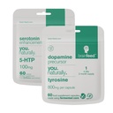 Serotonin ve Dopamine Supplements | Mood Support Supplement – 2Month Supply | Serotonin Supplement 5-HTP + Dopamine ATM Tyrosine | Natural Moodfuns