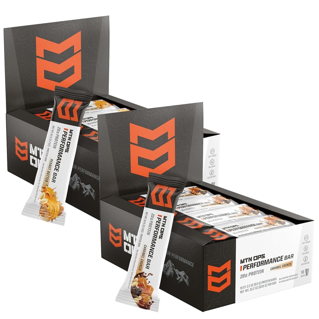 Performance Bars Caramel Crunch + Peanut Butter Bliss Bundle