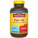 Nature Made Burp Less Fish Oil Omega 3 Supplements, 1200 mg Softgels, Omega 3 Fish Oil for Health Heart Support, 200 Softgels, 100 Day Supply Supply
