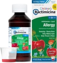 Bactimicina Children's Liquid - Kids Tıp - 6 ve Over - Sweet Cherry Flavor - 4 Fl OZ