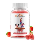 HMB ve Leucine Brasseri Gummies: L-Glutamine ile Erkekler için HMB Supplements Kas Büyüme Hızlı Çalışma Kurtarma, Sugar Free Vegan Non-GMO Strawberry Flavored 30 Day Supply