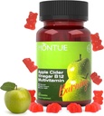Apple Cider Vinegar Gummies B12 Multivitamin,ACV συμπλήρωμα Gummy Βιταμίνες, χορτοφαγικό συμπλήρωμα για γυναίκες & άνδρες,Non GMO,Support Normal Energy Levels & Gut Health 60 Gummies (60)