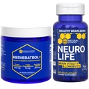 NATURAL STACKS NeuroLife & Resveratrol Supplement Sche - Supports Longevity & Brain Aging* - 120 Total Capsules