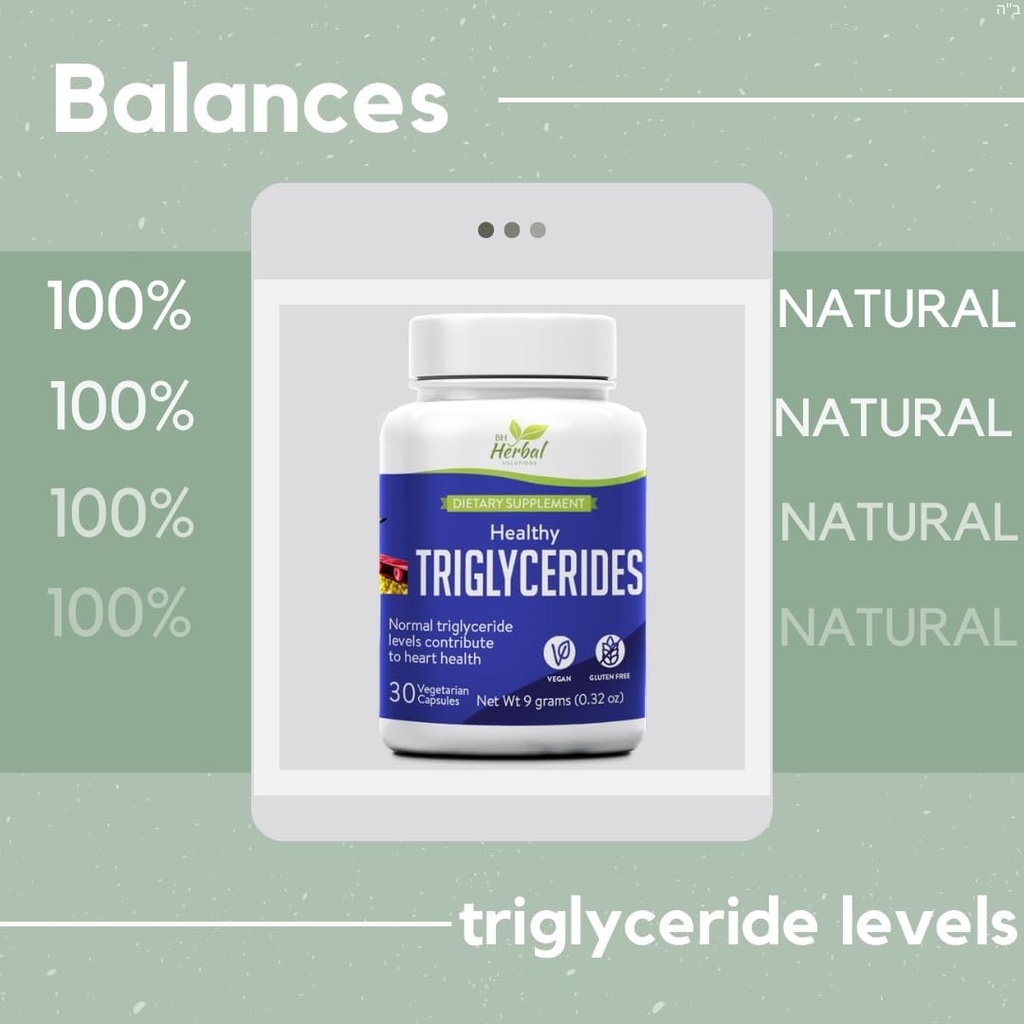 Sağlıklı Triglycerides - Dengeler Triglyceride Normal Ortamlara -% 100 Herbal ve Natural Natural