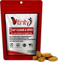 VITINITY 3 Day Detox - Natural Whole Body Detox Pills - Digestive Health - Herbal Supplement for Kilo, Bloating, & Constipation Relief - Apple Cider Vinegar & Cayenne Pepper (1)