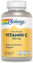 SOLARAY Vitamin C 500 mg, Two-Stage Timed Release - Antioksi ve Immune Support Supplement - C with Rose HIPS and Acerola, Vegan, Gluten Free, 60-Day Garanti, 250 Hizmet, 250 VegCaps
