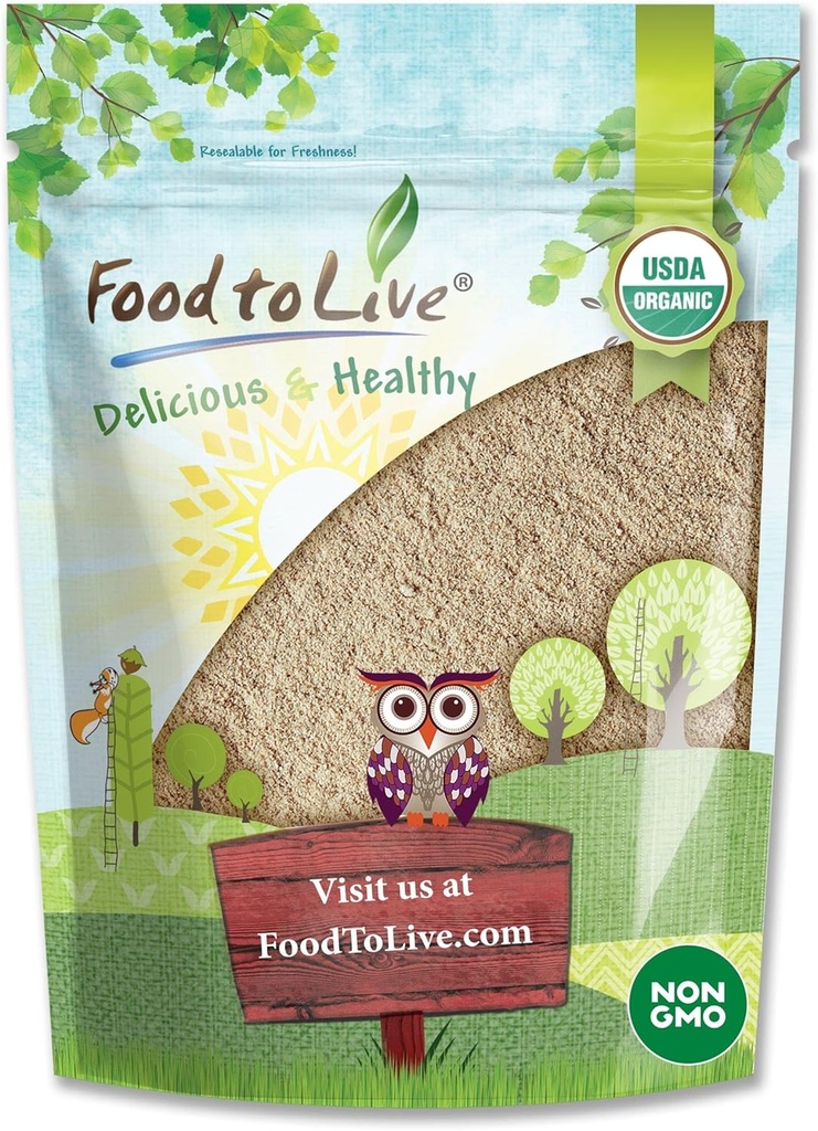 Organik Ashwagandha Root Toz'u yaşamak için yiyecekler, 12 Ounces - Non-GMO, Finely Ground Indian Clooney, Pure, Raw, Vegan. Mix için kolay. Adaptojenik Herb.