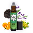 Vahşi Temeller Hareket Ease Essential Oil Roll On, 10 ml Hareket Hastalığı, Nausea, Upset Stomach, Vertigo, Dizzy, Seasick, Carsick, Organik Jojoba Oil ile Yap, Kullanımı Hazır, Moisturizer, All