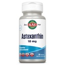 KAL Astaxanthin 10 mg, Güçlü Antioksis Supplement, Eye Health and Brain Supplement, From Natural Plant Source, Non-GMO, Vegan, Gluten Free, 30 Hizmet, 60 VegCaps