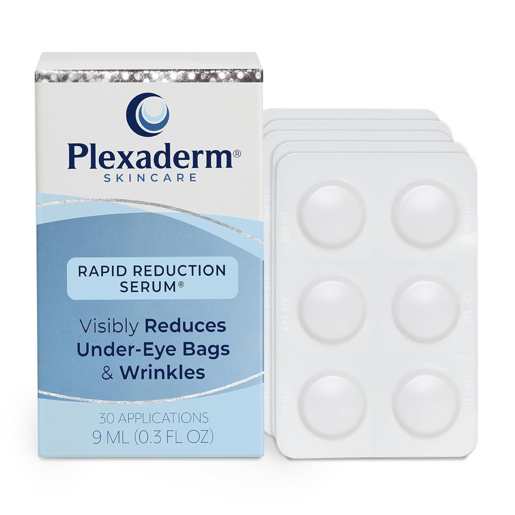 Plexaderm Hızlı İnce Göz Serum - Visibly Under-Eye Çantası, Wrinkles, Dark Circles, Fine Lines & Crow's Feet Instantly, Anti Aging Wrinkle Rer Face, 30 Single Use Pods