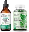 Άγρια & οργανικά Chanca Piedra Βάμμα 4 fl oz & Chanca Piedra Πέτρινα Gummys Breaker