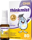 Ddrops | Thinkmist Kids DHA Omega-3, 80 Spreys - Daily Liquid Omega-3 Supplement - Sağlıklı Beyin Fonksiyonu / Vizyonu Destekler. Sugary Gummies, Non-GMO
