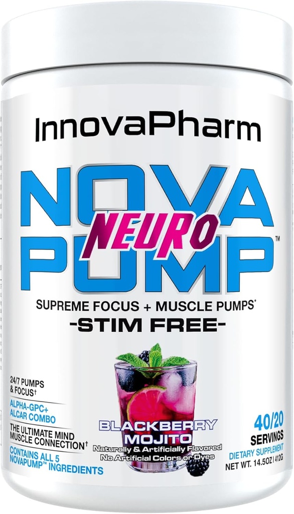 InnovaPharm NOVAPUMP Neuro (BlackBerry Mojito) σε σκόνη - 14.5 Ουγγιά