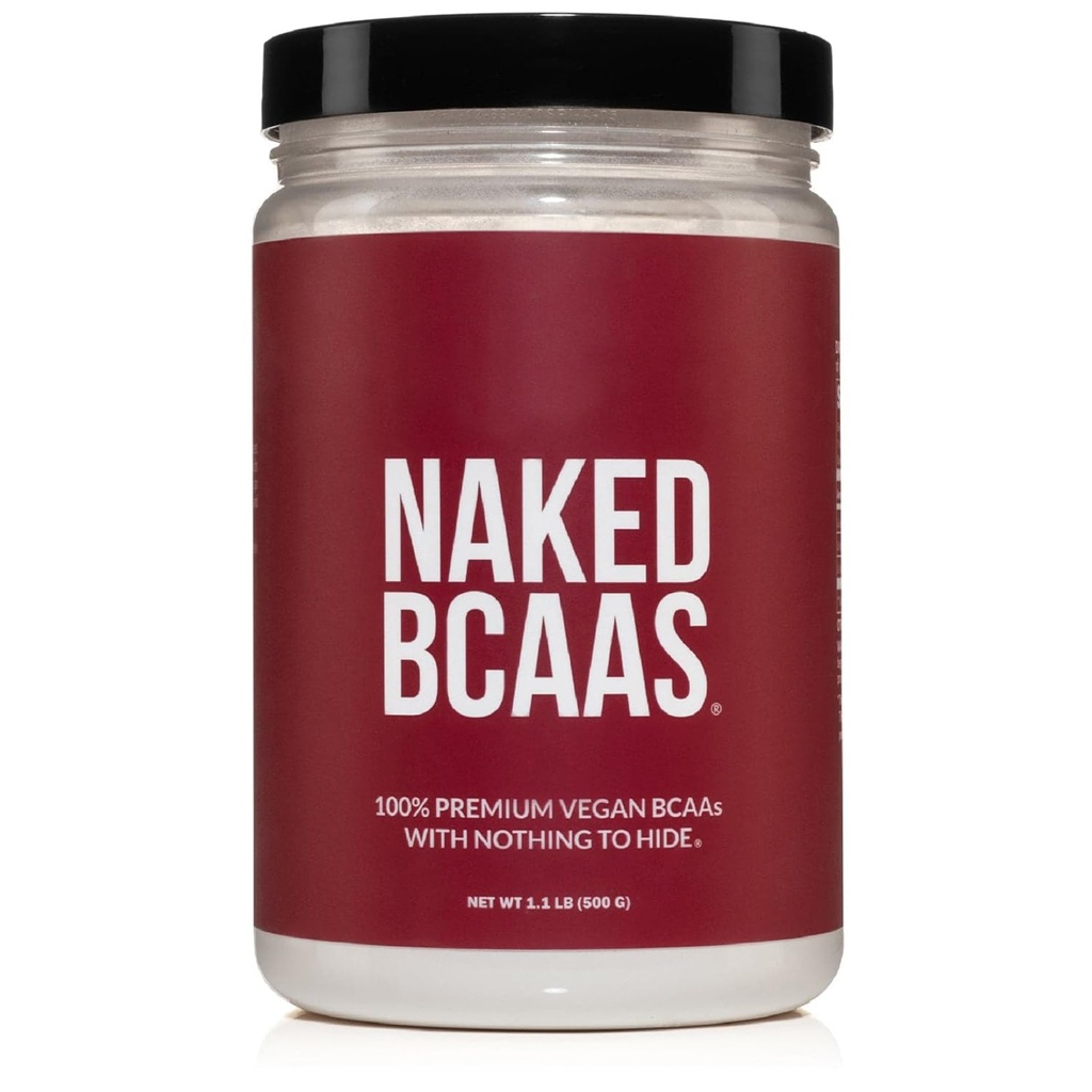 NAKED BCAAsEnergy Acids Toz, Sadece 1 Malzemeler, Pure 2:1 Formula, Vegan Unflavored Branched Chain replicas, Instantized All Natural BCAA Supplement - 500 Grams, 100 Hizmet