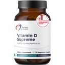 Σχέδια για την υγεία Βιταμίνη D Supreme - Βιταμίνη D 5000 IU με 2000mcg Βιταμίνη K ως MK4 για την υγεία των οστών, την υγεία της καρδιάς, Mood & ανοσοποιητική υποστήριξη - Βιταμίνη D3 Ενισχυμένη με GG συμπλήρωμα (30 κάψουλες)