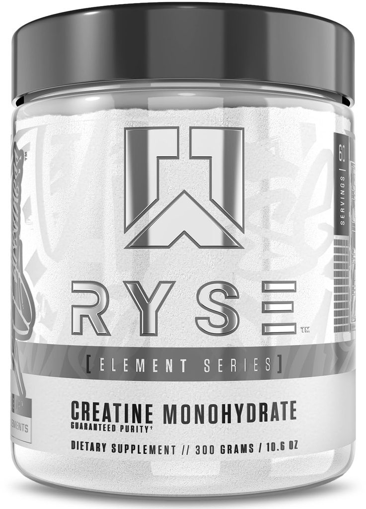 RYSE Tinatine Monohidrat Toz - Unflavored - Supports Men & Women Lean Muscle growth, Strength, Power, and Endurance - Yardımlar Fatigue azaltır ve İşout Recovery Geliştirir - 60 Hizmetler