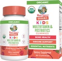 MaryRuth Organics Kids Vitamins | USDA Organic | Multivitamin Gummies + Postbiyotiks for Ages 4+ | Lactobacillus Rhamnosus | Vegan | Non-GMO | 60 Count