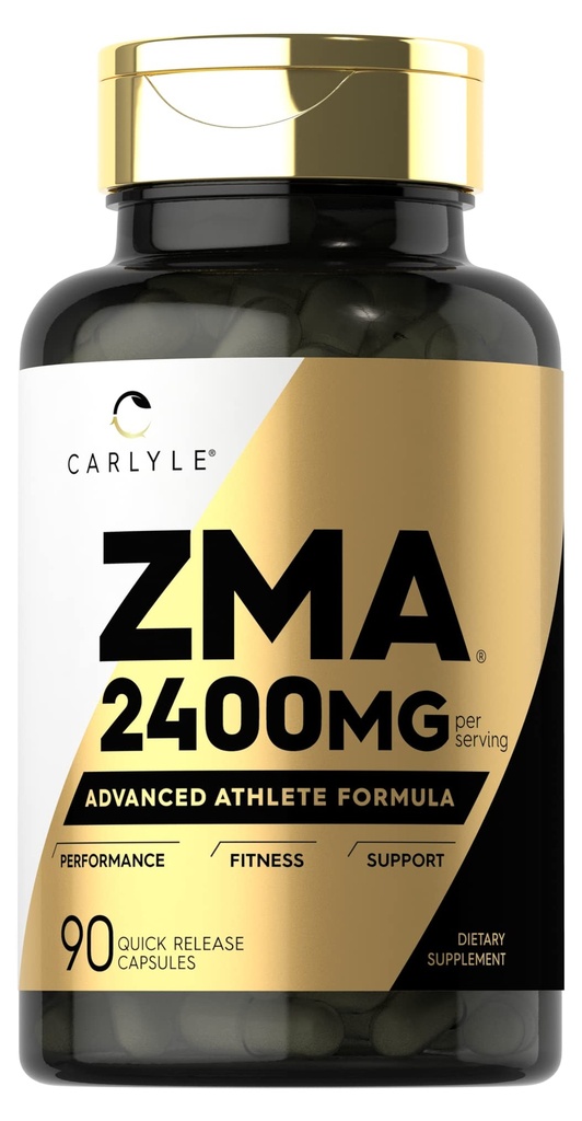 Carlyle ZMA Supplement for Men & Women 2400 mg | 90 Count | Non-GMO, Gluten Free Formula