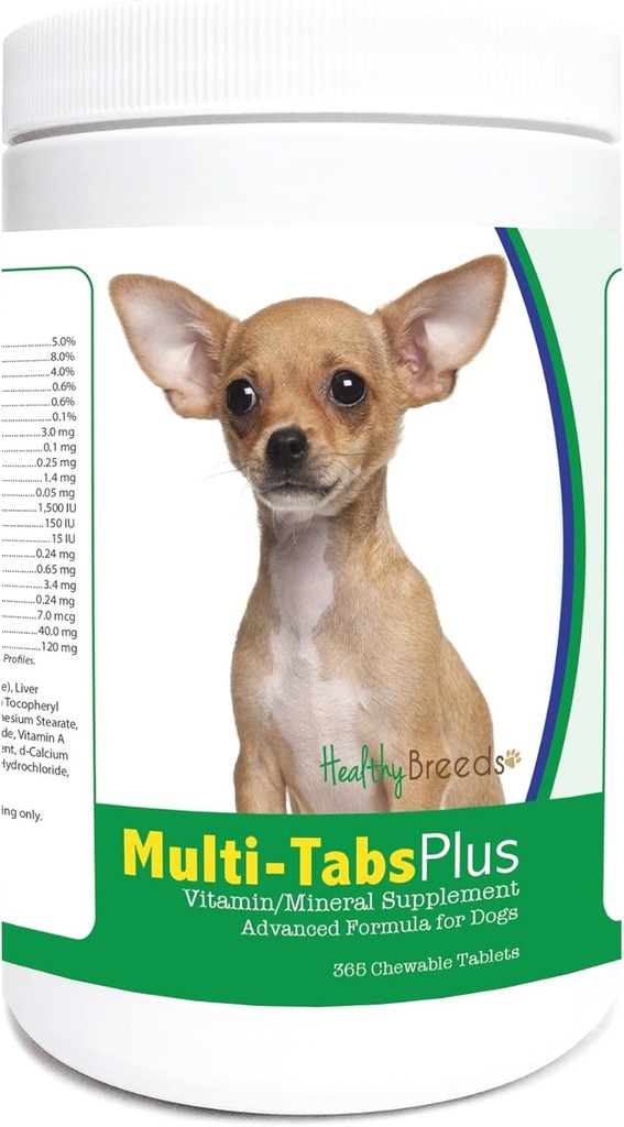 Sağlıklı Breeds Chihuahuahua Multi-Tabs Plus Chewable Tabletler 365 Count