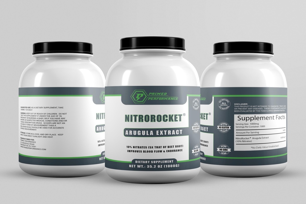 NitroRocket Nitrik Çimento Sistemleri - Kan Akışı Nitrik Çimento Prodüksiyonunu Destekleyin - Erkekler ve Kadınlar için Nitrik Çimento Tamamları - Enerjiyi, Bilişsel Fonksiyonlar ve Kas Oksijenasyonu (1000 Grams)