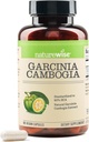 Naturewise Garcinia Cambogia - 60% HCA εκχύλισμα συγκέντρωσης, φυσική υποστήριξη για τους στόχους βάρους και τα επίπεδα ενέργειας - Vegan, μη ΓΤΟ, χωρίς γλουτένη - 90 κάψουλες[1-3 Μήνας προμήθεια]