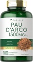 Carlyle PAU D'Arco Capsules | 1500 mg | 180 Count | Non-GMO, Gluten Free | Herbal Supplement