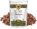 Organic Way Hawthorn Berries Cut & Sifted (Crataegus monogyna) - European Wild-Harvest | Organic & Kosher Certified | Vegan | Non GMO & Gluten Free | USDA Certified | Origin - Albania (1/4LBS / 4OZ)